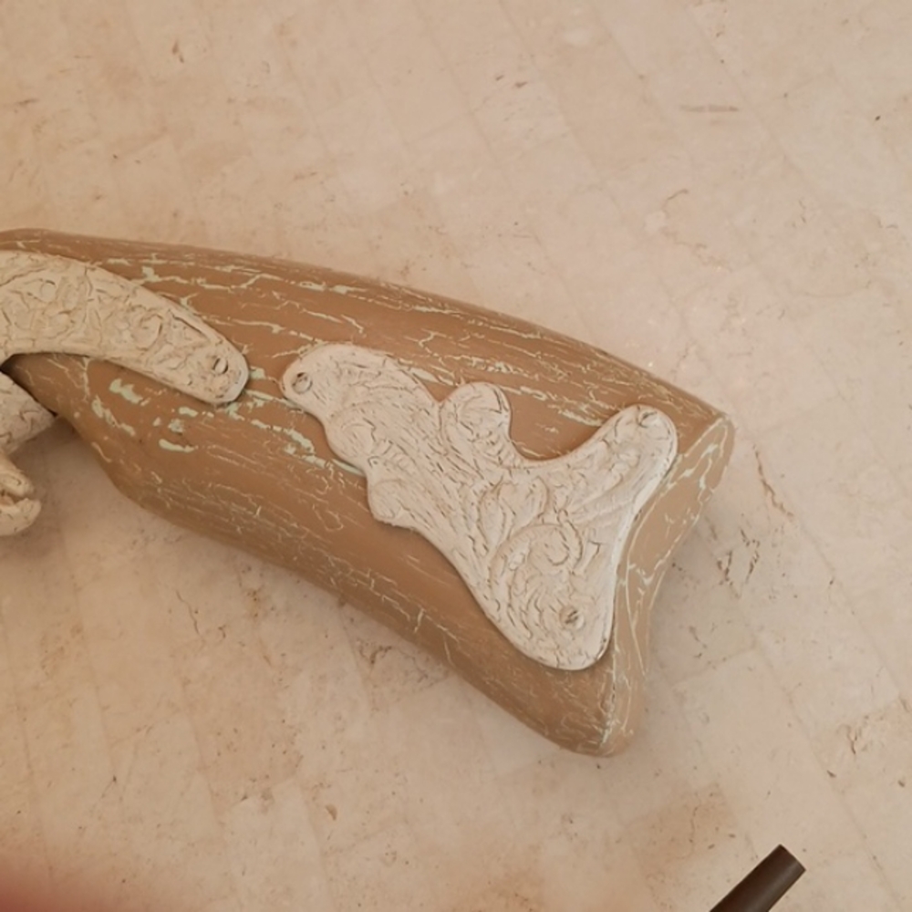 Pirates "Model" "blunderbuss", wood- metal-W/powder Holder/Nice Decor Peice/New - Picture 4 of 11